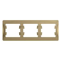 Рамка 3-м GLOSSA горизонт. титан Systeme Electric GSL000403 (1/5/20)