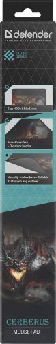 Коврик DEFENDER Cerberus XXL, ткань+резина, игровой, 400x355x3 мм (1/30) (50556) фото 11