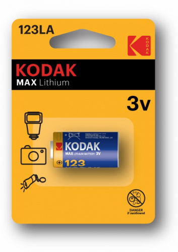 Элемент питания KODAK MAX  CR 123 (K123LA)   (1/6/12/5760) (Б0005146) фото 2