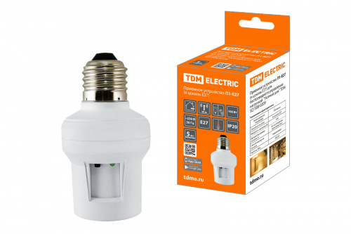 Приемное устройство П1-Е27 (в цоколь Е27) для беспроводного управления нагрузкой "Уютный дом" TDM (1/75) (SQ1508-0209) Приемное устройство П1-Е27 (в цоколь Е27) для беспроводного управления нагрузкой "Уютный дом" TDM (1/75) (SQ1508-0209)