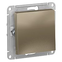 Механизм выключателя 1-кл. С/У ATLASDESIGN 10А IP20 (сх. 1) 10AX механизм шампань Systeme Electric ATN000511 (1/10/60)