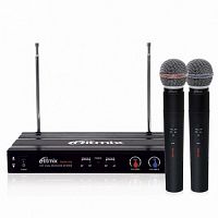 я  | Радио система RITMIX RWM-221, чёрная, 2 микрофона, радиус 60 м. (1/10) (15115478)