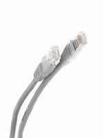 Патч-корд литой TELECOM UTP Кат. 5е, серый, 10 м. (1/50) (NA102--10M)