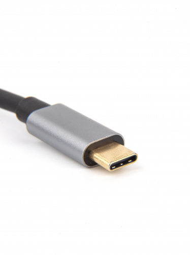 Концентратор-USB (хаб) USB 3.1 Type-C(M)--> RJ-45+3*USB 3.0(f) алюминиевый корпус VCOM <DH311A> (1/150) фото 4
