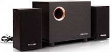 Акустика Microlab M-105, 2.1,  мощность 10 Вт RMS,  РАЗЪЕМЫ: Выход 2RCA, Вход 3,5 stereo, черный (1/8) (80003122)