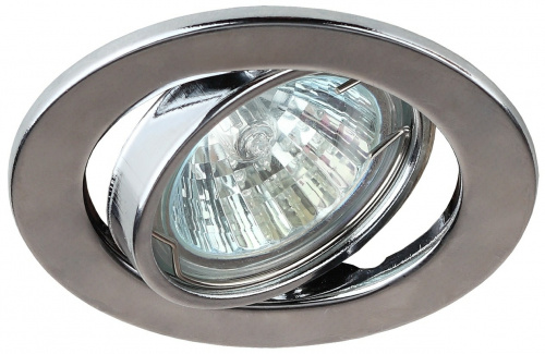 Светильник ЭРА ST2A CH штампованный поворотный MR16 12V/220V 50W хром (100/2400) (C0043807) фото 4