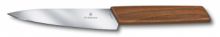 Кухонный нож Victorinox Swiss Modern, сталь, разделочный, лезвие 150 мм., дерево (блистер) (6.9010.15G)