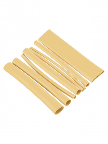 Набор трубок термоусаживаемых, клеевых, 8 типоразмеров, длиной 10 см ТТкНГ(3:1) "Моноцвет-диапазон, желтый TDM" (1/75) (SQ0548-2302) фото 3 Набор трубок термоусаживаемых, клеевых, 8 типоразмеров, длиной 10 см ТТкНГ(3:1) "Моноцвет-диапазон, желтый TDM" (1/75) (SQ0548-2302) фото 3