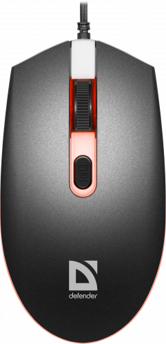 Мышь проводная DEFENDER Dot MB-986, 7цветов,4D,1000/1600dpi, черный (1/60) (52986) фото 2