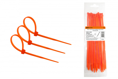 Хомут нейлоновый 4.8х300мм (оранжевый) (25 штук) TDM (1/30/210) (SQ0515-0368) Хомут нейлоновый 4.8х300мм (оранжевый) (25 штук) TDM (1/30/210) (SQ0515-0368)