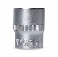 Головка на 21 мм SMARTBUY торцевая, шестигранная, под квадрат 1/2", CR-V, tools (1/200) (SBT-SW-21-12p1)