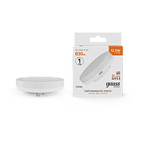 Лампа светодиодная GAUSS Basic GX53 12,5W 830lm 3000K 1/10/100 (10849132)
