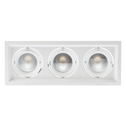 Светильник светодиодный ЭРА встраиваемый карданный SKD-13-36-40K-W20 3х20Вт 4000K 5400Лм 390х150х110 (1/20) (Б0049782) фото 2
