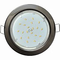 Светильник ECOLA GX53 H4 Downlight встраиваемый без рефлектора Черный хром 38x106 ЦЕНА ЗА УПАКОВКУ!!(10шт в уп!!!) (1/10) (FB5310ECB)