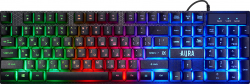 Комплект проводной игровой Клавиатура + Мышь + Коврик DEFENDER Aura MKP-117, Light, чёрный (1/20) (52117) фото 4