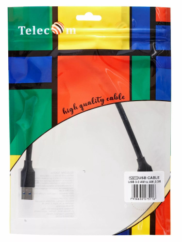 Кабель соединительный USB3.0 Am-Am 0.3m Telecom (TUS715-0.3M) (1/250) фото 3