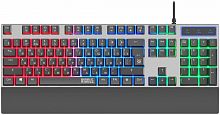 Клавиатура проводная игровая DEFENDER Riddle GK-405 RU,104кн+FN,радужн,1.5м, черный (1/10) (45405)