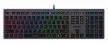 Клавиатура проводная A4TECH Fstyler FX60 USB slim Multimedia LED, серый (1/10) (FX60 GREY / NEON)
