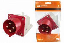 Вилка 524 стационарная 3Р+РЕ 32А 380В IP44 TDM (SQ0605-0015)