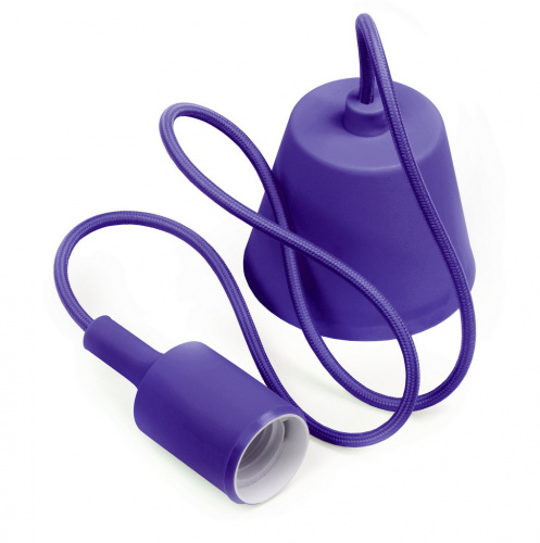 Подвес SMARTBUY с патроном E27, 1 м, фиолетовый (1) (SBE-CLHE27s-p)