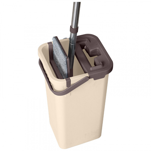 Швабра для пола "MIRACLE" с насадкой из микрофибры и ведром с механизмом отжима (1/6) (004836) фото 3 Швабра для пола "MIRACLE" с насадкой из микрофибры и ведром с механизмом отжима (1/6) (004836) фото 3