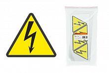 Наклейка символ "Молния" (треугольник) 160х160х160мм TDM (100/10000) (SQ0817-0018)