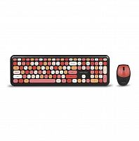 Комплект беспроводной Клавиатура + Мышь Smartbuy 666395, мультиколор (SBC-666395AG-K) (1/10)