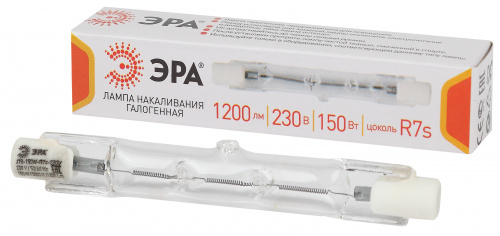 Лампа ЭРА галогенная J78-150W-R7s-230V R7s 150Вт трубка теплый белый свет (1/500) (Б0048492)