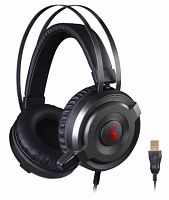 Наушники с микрофоном A4TECH Bloody G520 черный/серый 1.8м мониторы оголовье