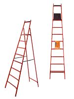 Стремянка TDM диэлектрическая СД-2.5, 8 ступеней, высота площадки 2,5 м, до 50 кВ, "ЭкспертЭлектрик" (1/1) (SQ1028-0604)
