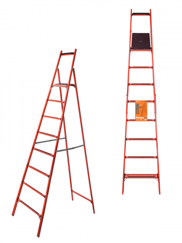 Стремянка TDM диэлектрическая СД-2.5, 8 ступеней, высота площадки 2,5 м, до 50 кВ, "ЭкспертЭлектрик" (1/1) (SQ1028-0604)