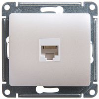 Механизм розетки компьютерной 1-м С/У GLOSSA RJ45 кат.5E перламутр Systeme Electric GSL000681K (1/10/160)