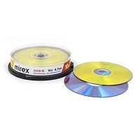 Диск MIREX DVD-R 16Х 4,7ГБ Кейк бокс 10 (10/300) (UL130003A1L)