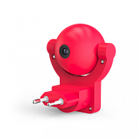 Светильник-ночник GAUSS розеточный с фиксированной проекцией и датчиком освещённости, 0,5W, розовый(1/100) (DIY0032)