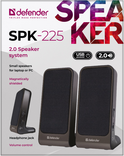 Акустическая 2.0 система DEFENDER SPK-225, USB (1/60) (65220) фото 9