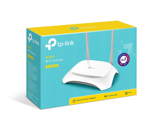 Роутер TP-LINK TL-WR840N, до 300 Мбит/с, 4xLAN, 802.11n (1/20) фото 3