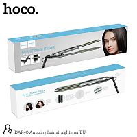 Щипцы для укладки волос HOCO DAR40 Amazing, 65Вт, кабель 2.1м, цвет: серый (1/30) (6942007616003)