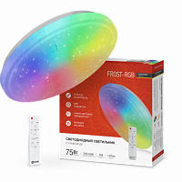 Светильник светодиодный COMFORT FROST-RGB 75Вт 230В 3000-6500K 4400Лм 495x85мм с пультом дистанционного управления IN HOME (1/3) (4690612044644)