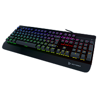 Клавиатура проводная игровая QCyber Zadiak, механическая, металлический корпус, usb, черная  (QC-03-007DV01)