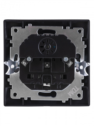 Розетка 2П+З 16А 250В + 2 USB порта 2,1А 5В графит с/у, "Лама" (1/96) TDM (SQ1815-0642) фото 3 Розетка 2П+З 16А 250В + 2 USB порта 2,1А 5В графит с/у, "Лама" (1/96) TDM (SQ1815-0642) фото 3