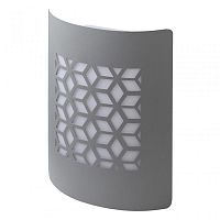 Светильник ЭРА WL24 декоративный накладной настенный под лампу E27, IP44, для интерьера, хром/белый (12/96) (Б0034623)