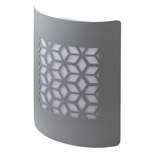 Светильник ЭРА WL24 декоративный накладной настенный под лампу E27, IP44, для интерьера, хром/белый (12/96) (Б0034623)