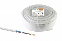 Провод НАРОДНЫЙ ПВСмб 2х1,5 (10м), белый (10/100) (SQ0118-0603)